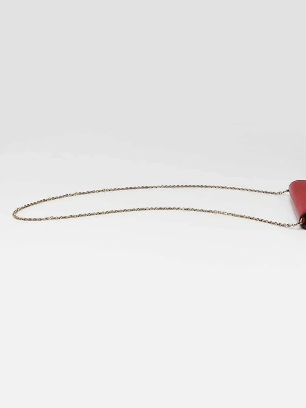 Christian Dior Red Smooth Calfskin Leather J'ADIOR Wallet on Chain Clutch Bag